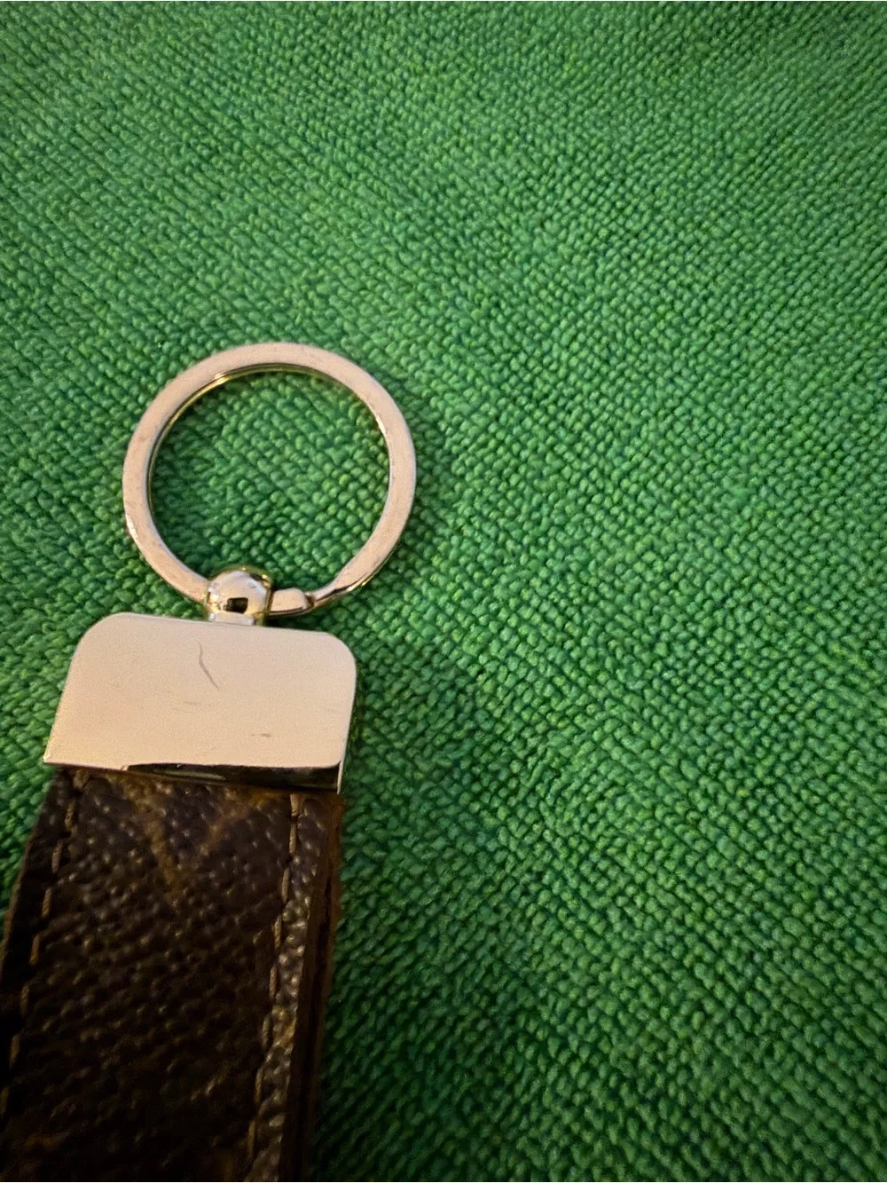 Louis Vuitton Monogram Canvas Key Strap - Brown & silver Hardware